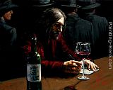 Man at the Bar IX by Fabian Perez